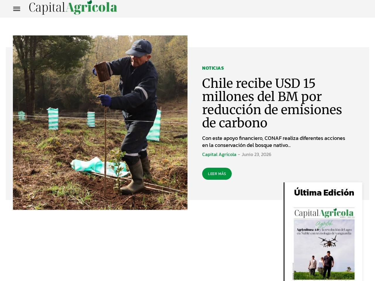 Portada de Capital Agrícola