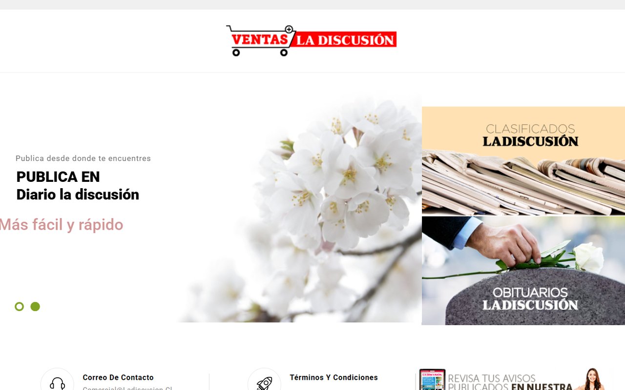 Portada de la tienda Ventas La Discusión
